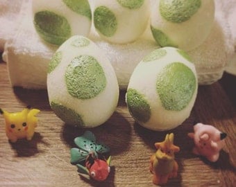 5 Pokemon Bath Bomb Eggs Pokemon Go Pokebomb Surprise Toys Inside | Egg Bath Bomb