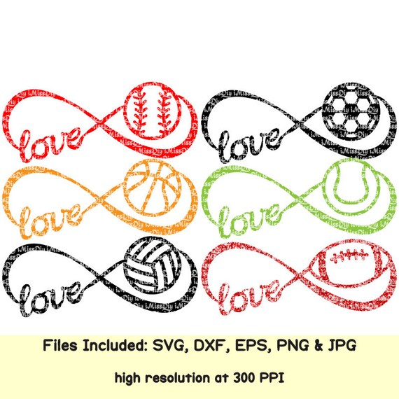 Download Sports balls svg love football softball soccer baseball mom