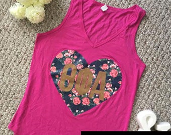 Theta Phi Alpha Floral Tank