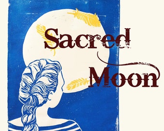 Sacred Moon Calendar - Menstruation Calendar, Lunar Calendar, 2017, 2018