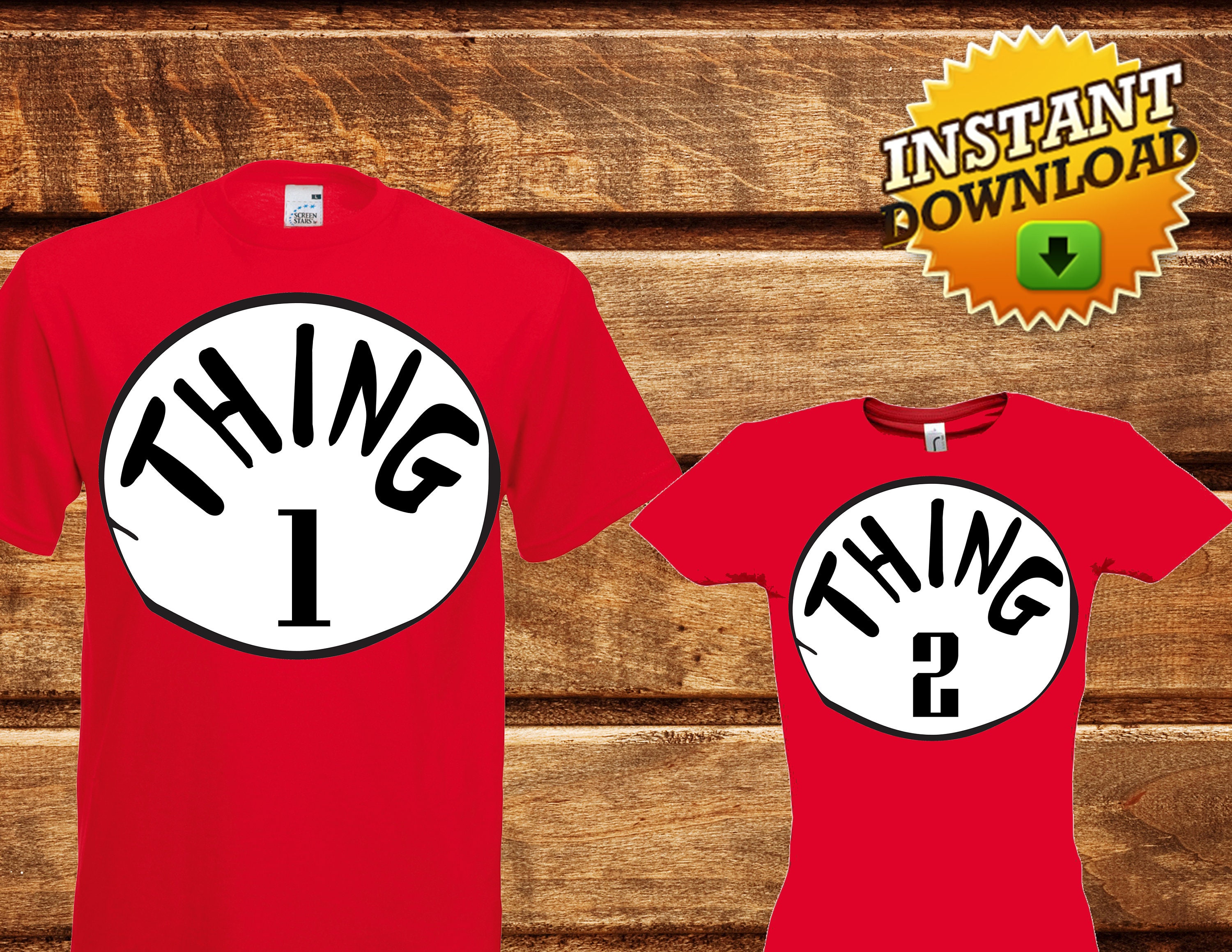 Set Thing 1 Thing 2 Iron On Transfer,Printable Thing 1 Thing 2 Tshirt