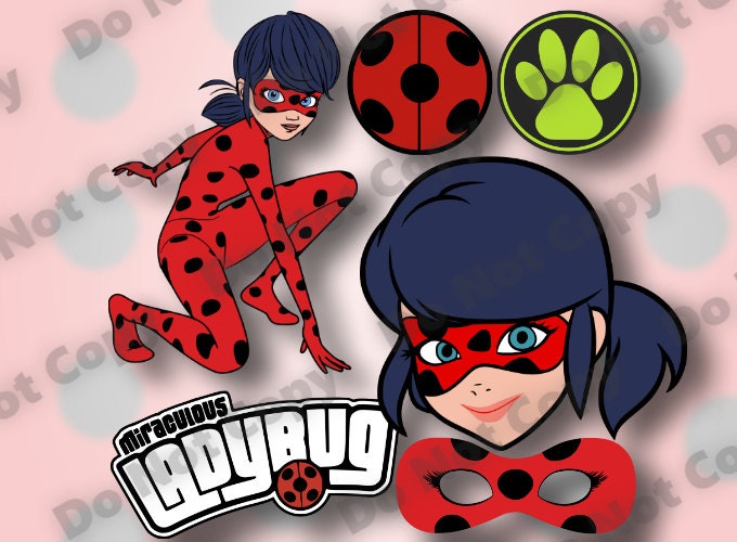 Miraculous Ladybug SVG 6-Pack svg dxf eps pdf png 300 dpi