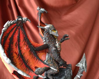 Deathwing statue WoW World of Warcraft handmade figurine