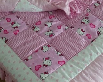 Hello Kitty baby/toddler quilt
