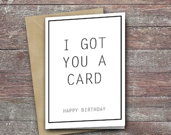Top birthday card - funny message