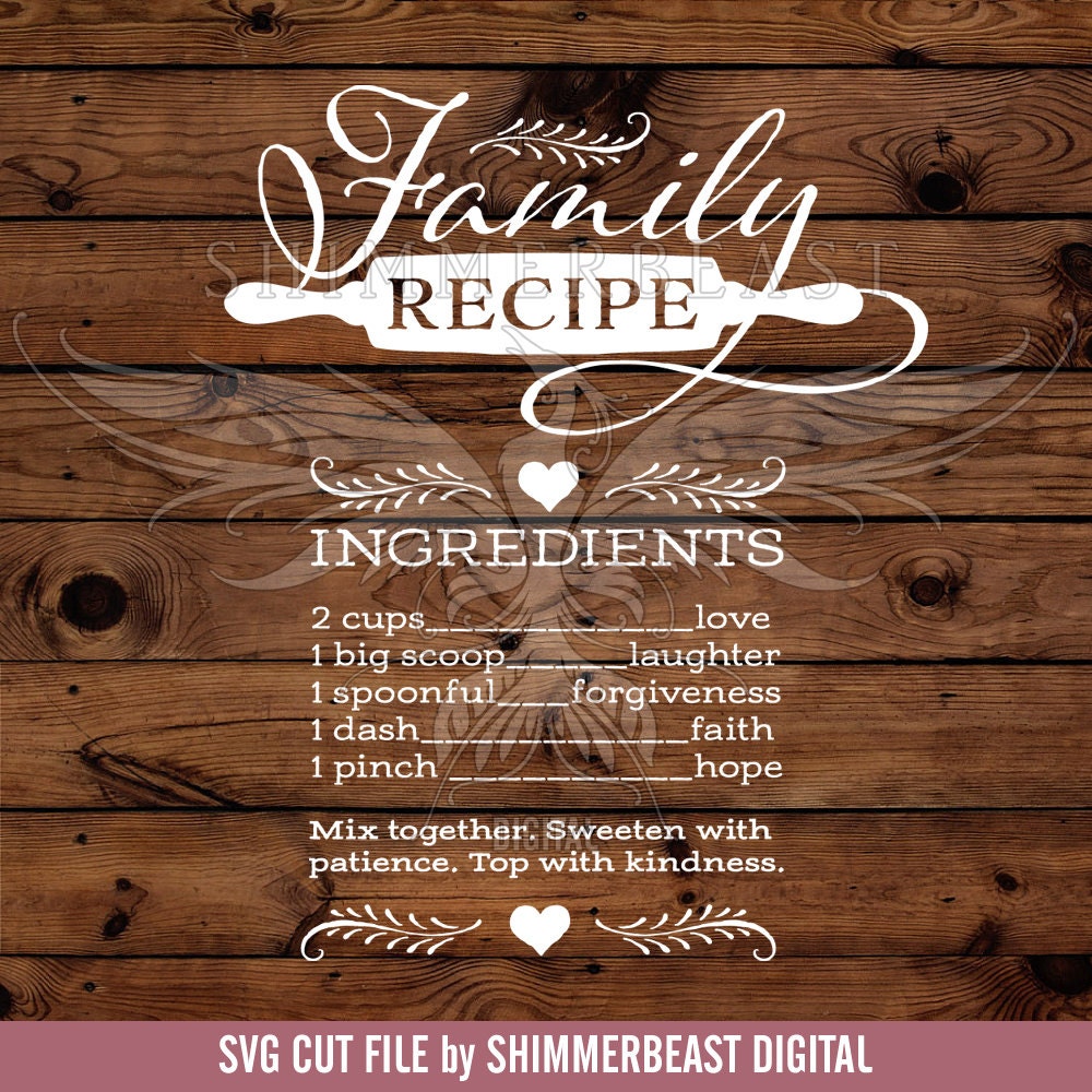 Download Family Recipe SVG | Family Quote SVG | Family svg | Home ...