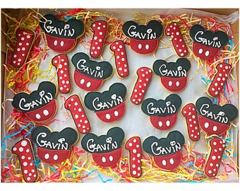 Mickey Mouse Birthday Cookies