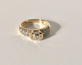 Classic/Vintage Yellow Gold Engagement Ring - 14K