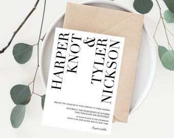 Unique Wedding Invitation Template Modern Create Your Own Wedding Invitation Instant Download Invitation Card Simple Wedding Invitation pdf