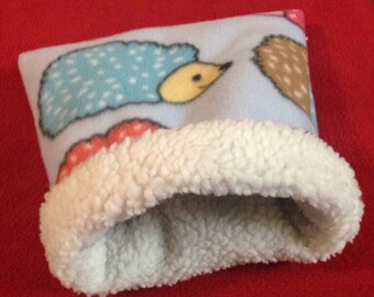 Critter Snuggle Sack, Hedgehog Bed, Hedgehog, Hedgehog Snuggle Sack, Guinea Pig Bed, Guinea Pig, Burrow Bag, Animal Sack, Hamster Bed