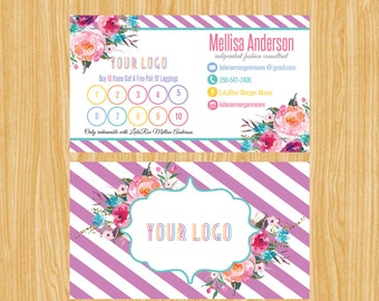 Punch Card, Buy 10 Get 1 Free, Free Leggings Style Marketing Card03 | FC_03