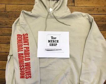 Saint Pablo Tour Kanye Los Angeles THE FORUM General Admission Limited Wolves Hoodie