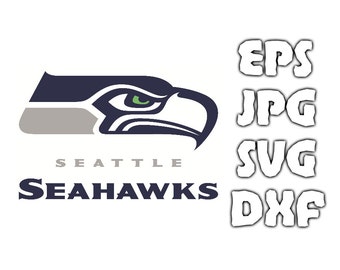 Seattle Seahawks logo SVG - Vector Design in Svg Eps Dxf Jpeg Format INSTANT DOWNLOAD