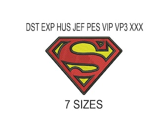 Superman embroidery design / embroidery designs / INSTANT download machine embroidery pattern