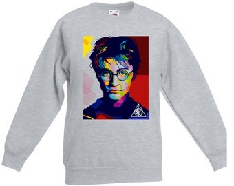 Harry Potter sweatshirt. Harry Potter portrait Deathly Hallows sweatshirt