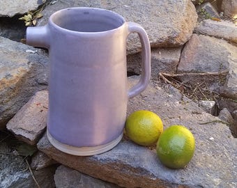 Grey and mauve pitcher inspired by Japanese style