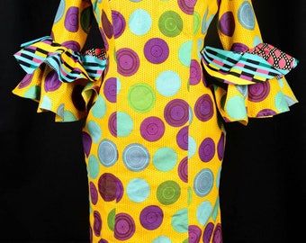 African print dress, African dress, African clothing, Ankara dress, African gown, African dress, African cloth, African women's dress, Women