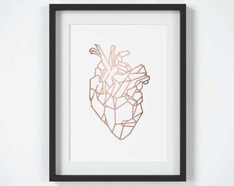 Heart Wall Art anatomical heart art | etsy Heart Wall Art anatomical heart art | etsy
