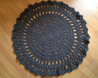 Handmade Crochet Round Rug