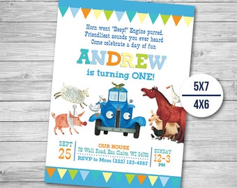 Blue Truck Invitations 10