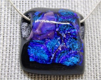 Fused Glass Necklace - Dichroic