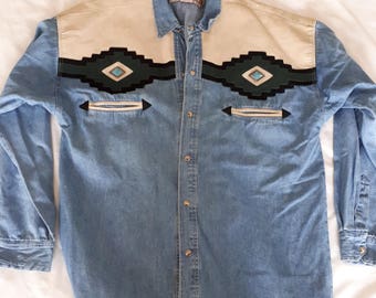 Vintage Rivergold Denim shirt. L