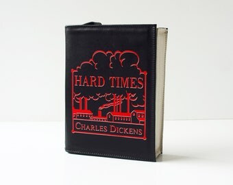 Charles Dickens Leather Book Bag Black Book Purse