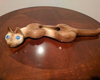 Cat Planter Ceramic, Vintage