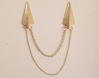 Gold on Gold Collar Clip