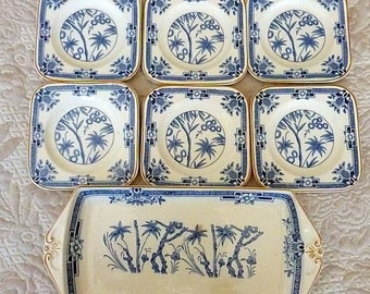Vintage LAWLEYS "KENYA" 7 Piece Sandwich Set