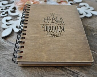 WoodenNotebook ,Wooden Journal, Engraved Magazine,Wooden Sketchbook,Christianity , Personalized Sketchbook, Anniversary Gift,Notebook Wood