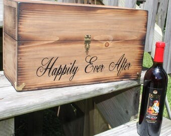 Wedding Wine Box, Wine box ceremony, first fight box, wedding wine ceremony, wedding gift, anniversary gift, shower gift, Love letter box