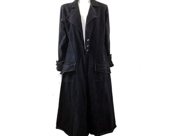 Denim trench coat Etsy