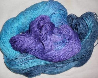 Handpainted Yarn - 4/2 Soft Cotton Yarn OCEAN