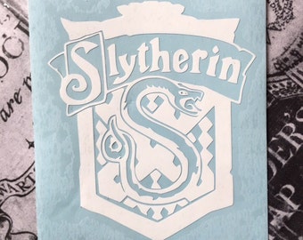 Harry Potter Inspired Slytherin House Crest Car, Laptop, or Decor Vinyl Decal