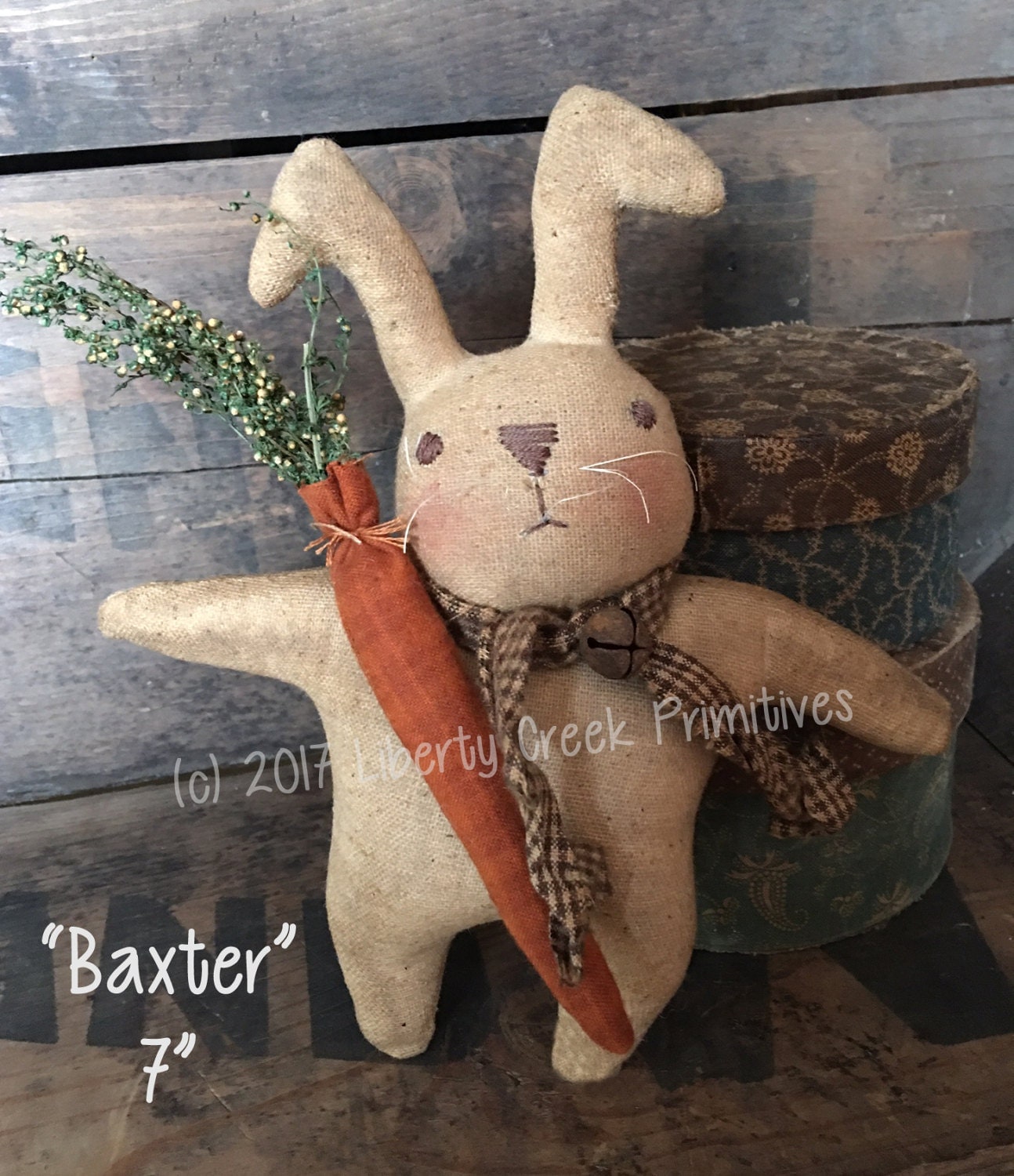 Baxter Primitive Easter Bunny Rabbit Pattern 