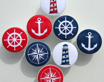 Nautical Knobs • Anchor • Lighthouse • Helm • Nautical Compass • Drawer Knobs • Dresser Pulls