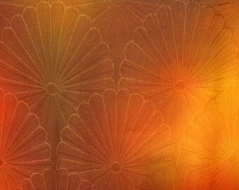 Vintage michiyuki S485, earth browns and oranges, silk