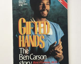SIGNED Gifted Hands The Ben Carson Story Paperback 1st Edition AUTOGRAPHED