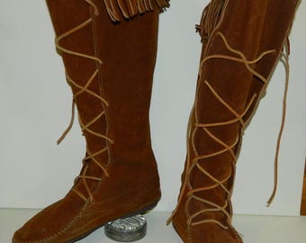 Knee high moccasins | Etsy