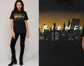 FRIENDS Tv Show Shirt 90s T Shirt Graphic Tshirt 1990s Tv Print Vintage Hipster Retro Tee small