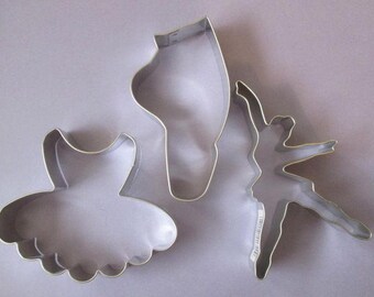 You PICK Ballet cookie cutters, dancer cookie cutter, Dance recital cookie cutter, Ballerina cookie cutter, Tutu cookie cutter,