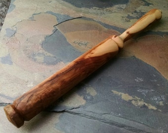 Wood Nostepinne - Yarn Ball Winder - Wooden Nostepinne - Hand Turned Apple Wood Wooden Nostepinne - Fiber Artist Gift