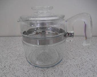 vintage pyrex glass coffee percolator