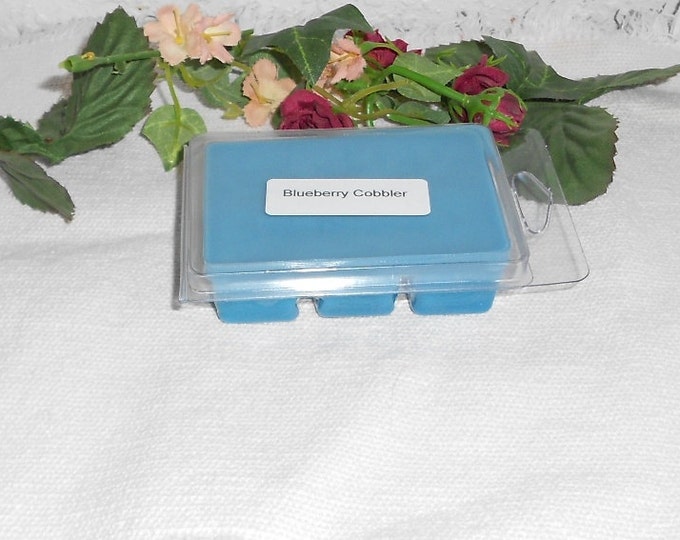 Three Packages of Scented Wax Melts for Wax Melt Warmers: Blueberry Cobbler, Bluebonnet and Brown Sugar