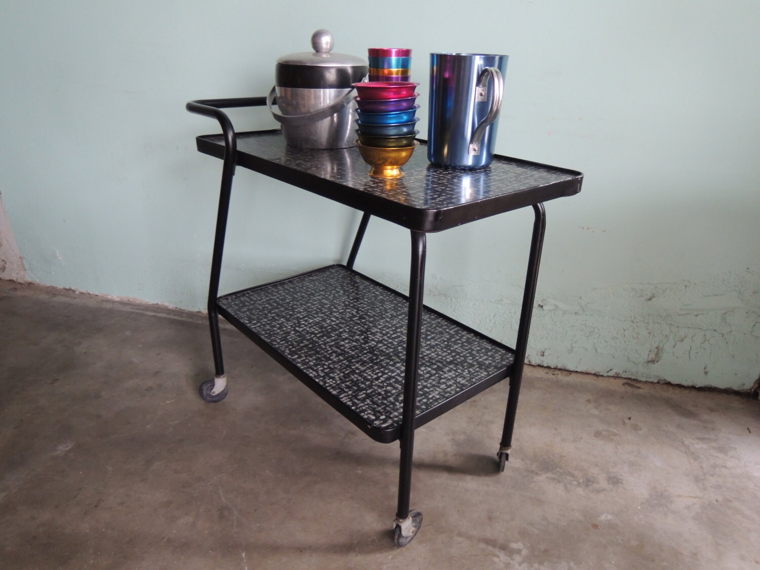 MID CENTURY MODERN Retro Bar Cart Los Angeles