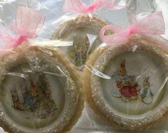 Classic Peter Rabbit Shortbread Cookies Party Favors