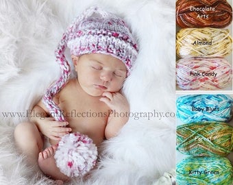 Baby Knit hat, Newborn Hat, Knit Baby Hat, Baby Elf Hat, Baby Hat, Baby Girl Hat, Baby Boy Hat, Newborn Knit Hat, Newborn Photography Prop