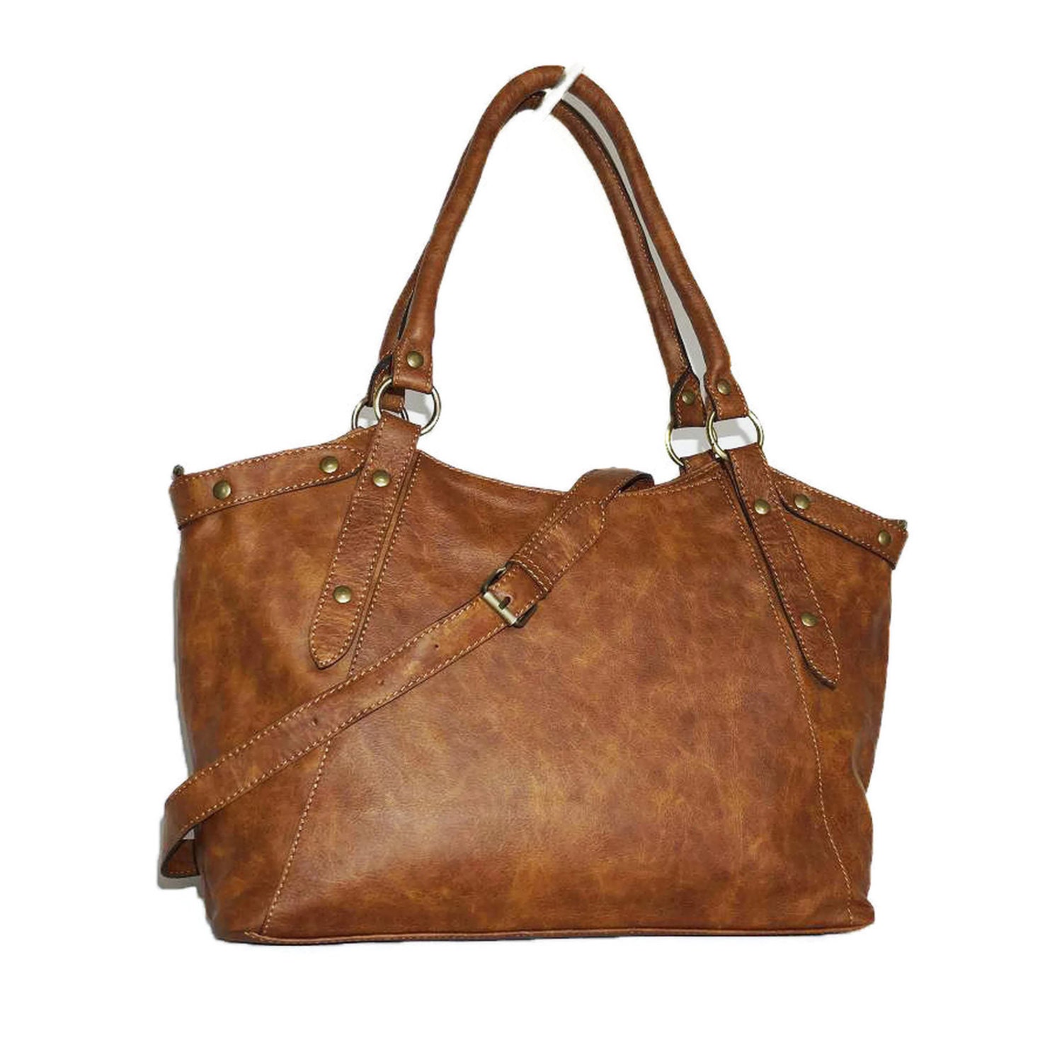 RUSTIC Leather Bag Leather Bag Handbag Tote by ChicLeather