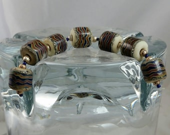 African Trade Beads lampwork bead set destash